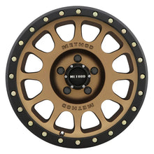 Load image into Gallery viewer, Method MR305 NV 18x9 +25mm Offset 5x150 116.5mm CB Method Bronze/Black Street Loc Wheel - Side View