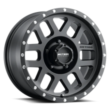 Load image into Gallery viewer, Method MR306 Mesh 17x8.5 0mm Offset 5x4.5 83mm CB Matte Black Wheel - Main Product View