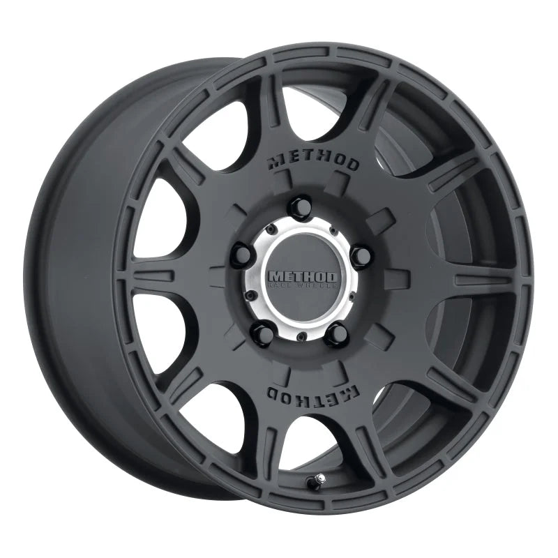 Method MR308 Roost 17x8.5 0mm Offset 5x5 71.5mm CB Matte Black Wheel - Main Product View