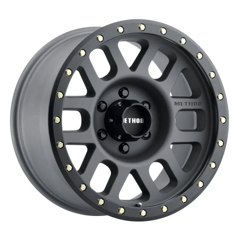 Method MR309 Grid 17x8.5 0mm Offset 6x5.5 108mm CB Titanium/Black Street Loc Wheel - Main Product View