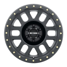 Load image into Gallery viewer, Method MR309 Grid 18x9 +18mm Offset 6x135 94mm CB Matte Black Wheel - Side View