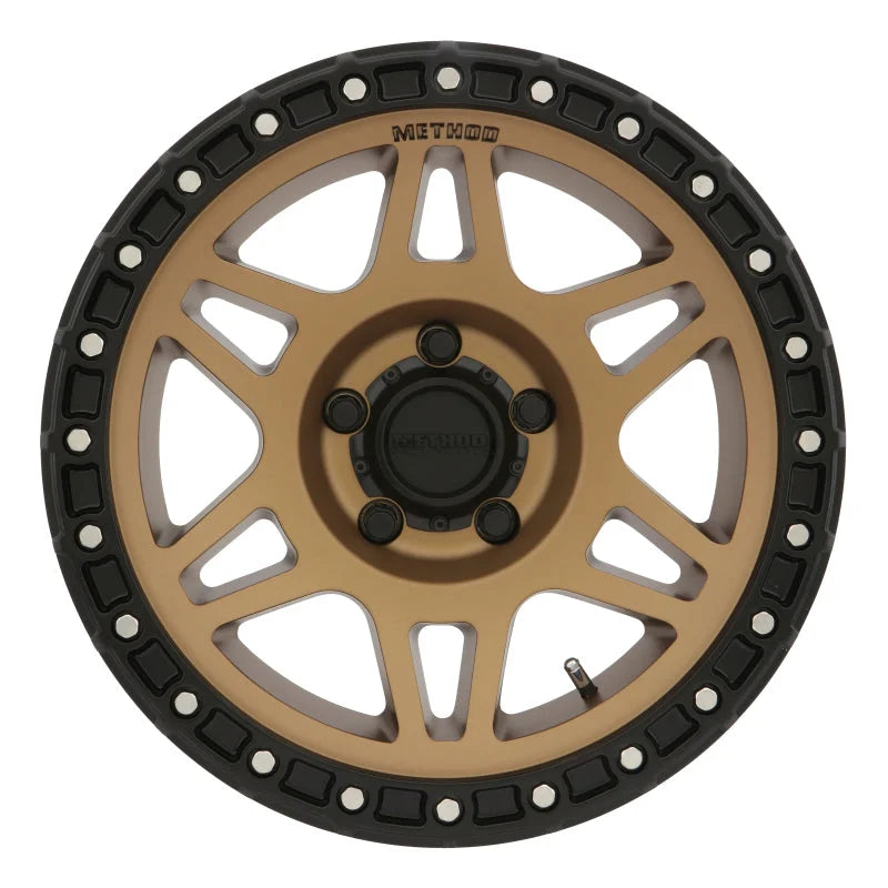 Method MR312 17x8.5 0mm Offset 5x150 110.5mm CB Method Bronze/Black Street Loc Wheel - Side View
