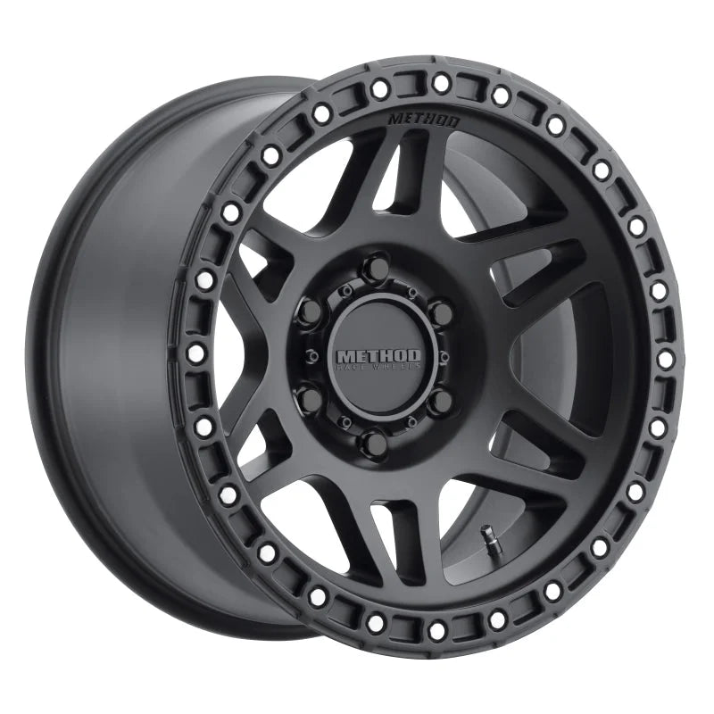 Method MR312 17x8.5 0mm Offset 6x120 67mm CB Matte Black Wheel - Main Product View