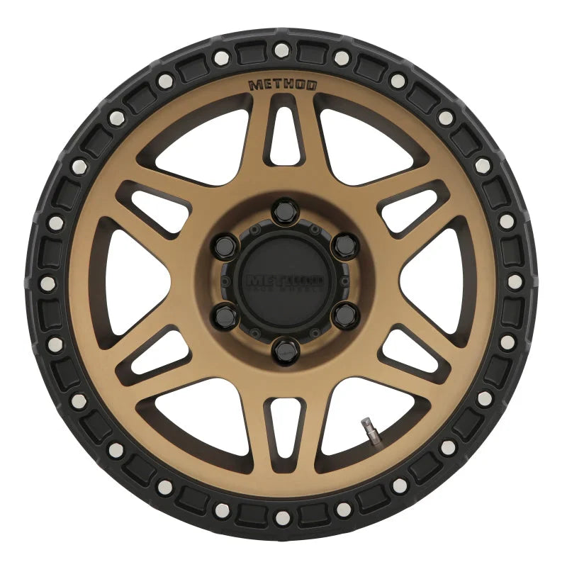 Method MR312 17x8.5 0mm Offset 6x5.5 106.25mm CB Method Bronze/Black Street Loc Wheel - Side View