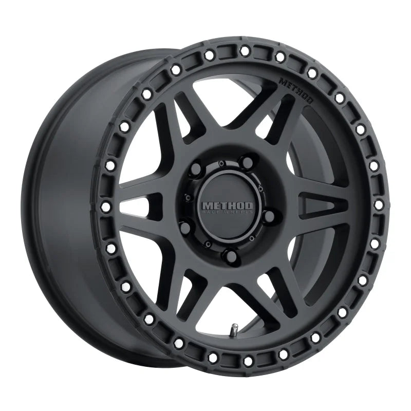 Method MR312 17x9 -12mm Offset 5x5 71.5mm CB Matte Black Wheel - Main Product View