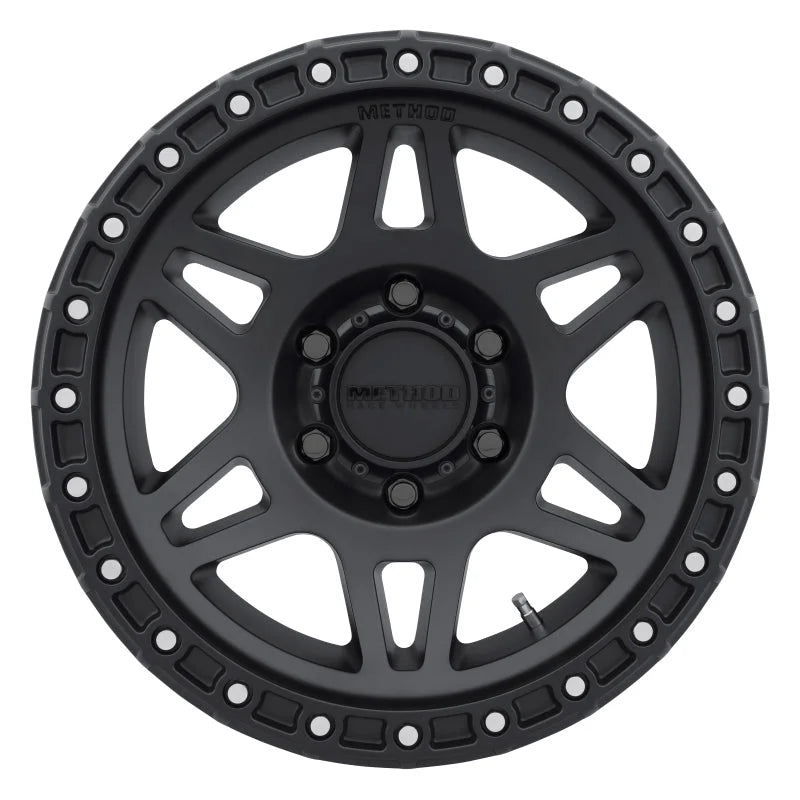 Method MR312 17x9 -12mm Offset 6x5.5 106.25mm CB Matte Black Wheel - Side View
