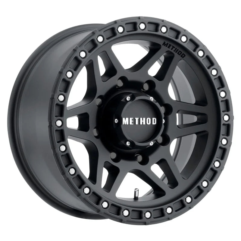 Method MR312 18x9 +18mm Offset 8x180 130.81mm CB Matte Black Wheel - Main Product View