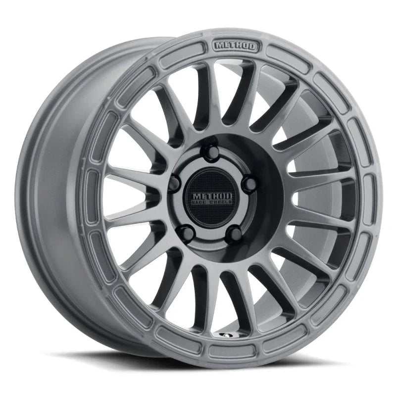 Method MR314 17x7.5 +25mm Offset 5x150 110.5mm CB Gloss Titanium Wheel - Main Product View