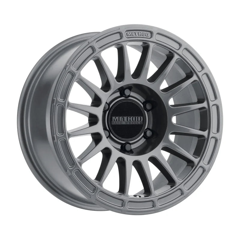 Method MR314 17x7.5 +25mm Offset 6x5.5 106.25mm CB Gloss Titanium Wheel - Main Product View