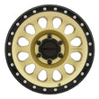 Load image into Gallery viewer, Method MR315 17x8.5 0mm Offset 6x5.5 106.25mm CB Gold/Black Street Loc Wheel - Side View