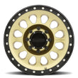 Load image into Gallery viewer, Method MR315 17x8.5 +25mm Offset 8x6.5 130.81mm CB Gold/Black Street Loc Wheel - Side View