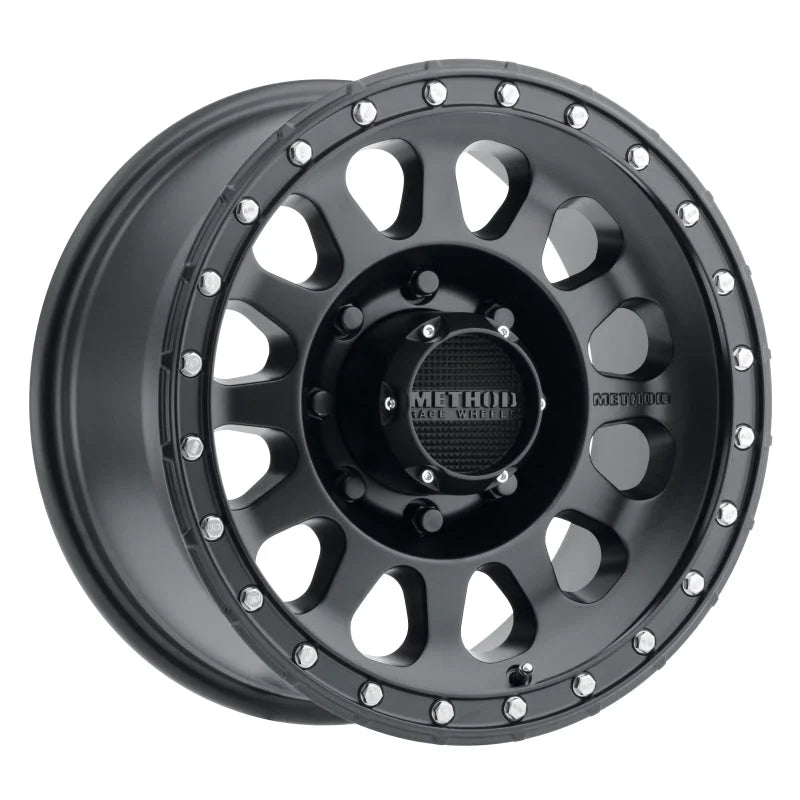 Method MR315 17x9 -12mm Offset 8x170 130.81mm CB Matte Black Wheel - Main Product View