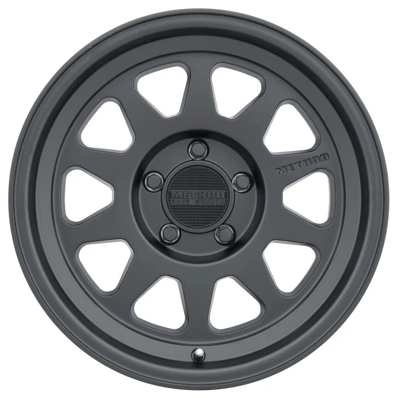 Method MR316 17x8.5 0mm Offset 5x5 71.5mm CB Matte Black Wheel - Main Product View
