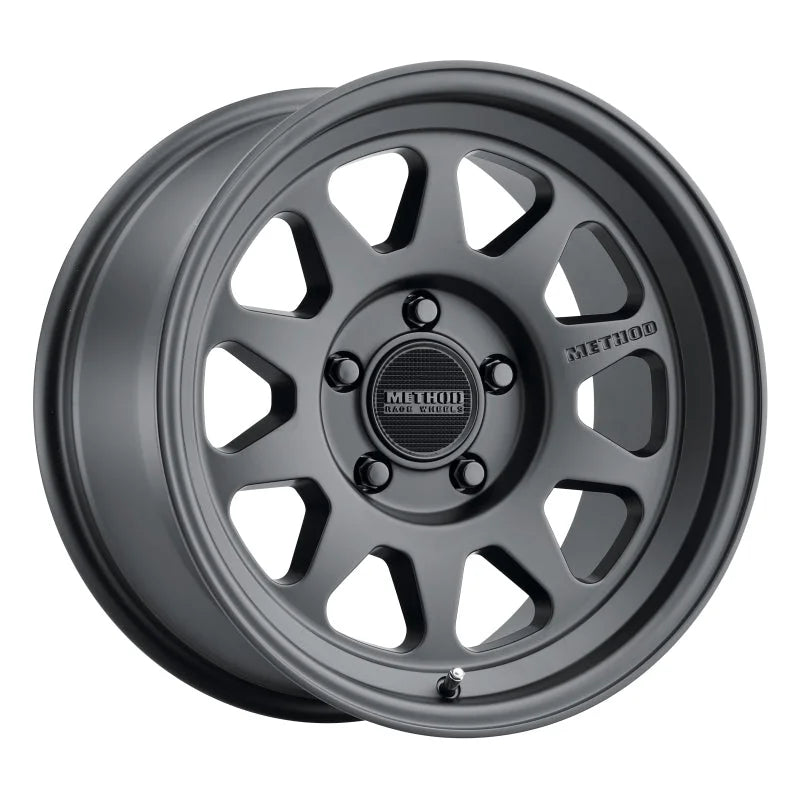 Method MR316 17x8.5 0mm Offset 5x5 71.5mm CB Matte Black Wheel - Side View