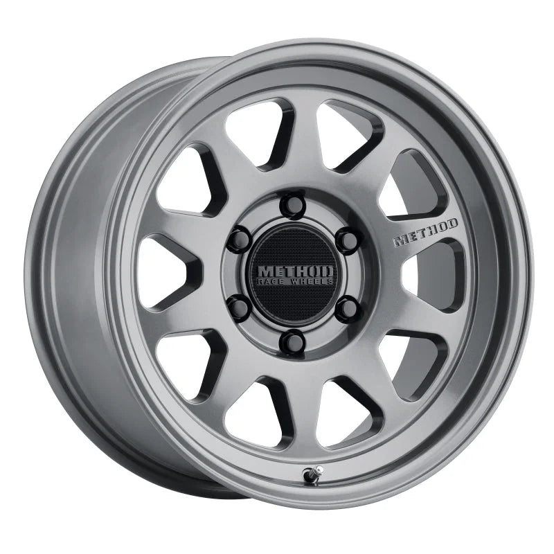Method MR316 17x8.5 0mm Offset 6x5.5 106.25mm CB Gloss Titanium Wheel - Side View