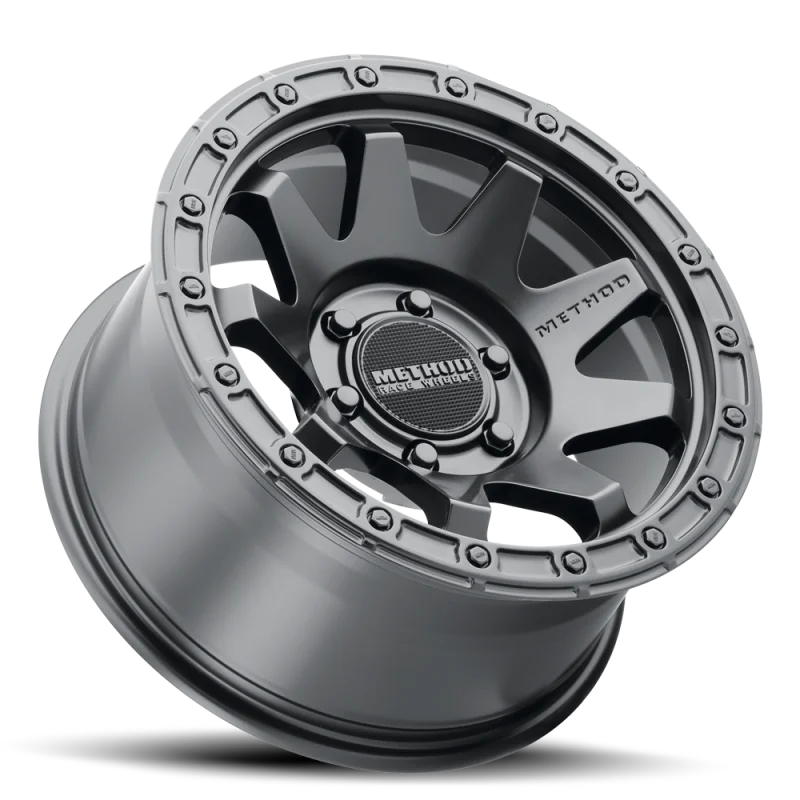 Method MR317 17x9 -12mm Offset 5x5 71.50mm CB Matte Black Wheel - Main Product View