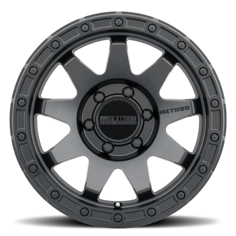 Method MR317 17x9 -12mm Offset 5x5 71.50mm CB Matte Black Wheel - Detail View