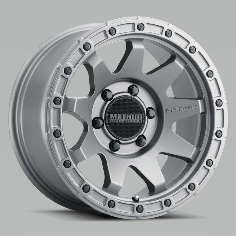 Method MR317 18x9 +18mm Offset 6x5.5 106.25mm CB Matte Titanium Wheel - Main Product View