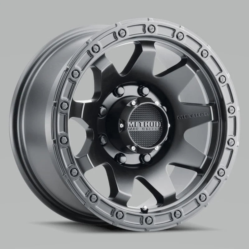 Method MR317 18x9 +18mm Offset 8x170 130.81mm CB Matte Black Wheel - Side View