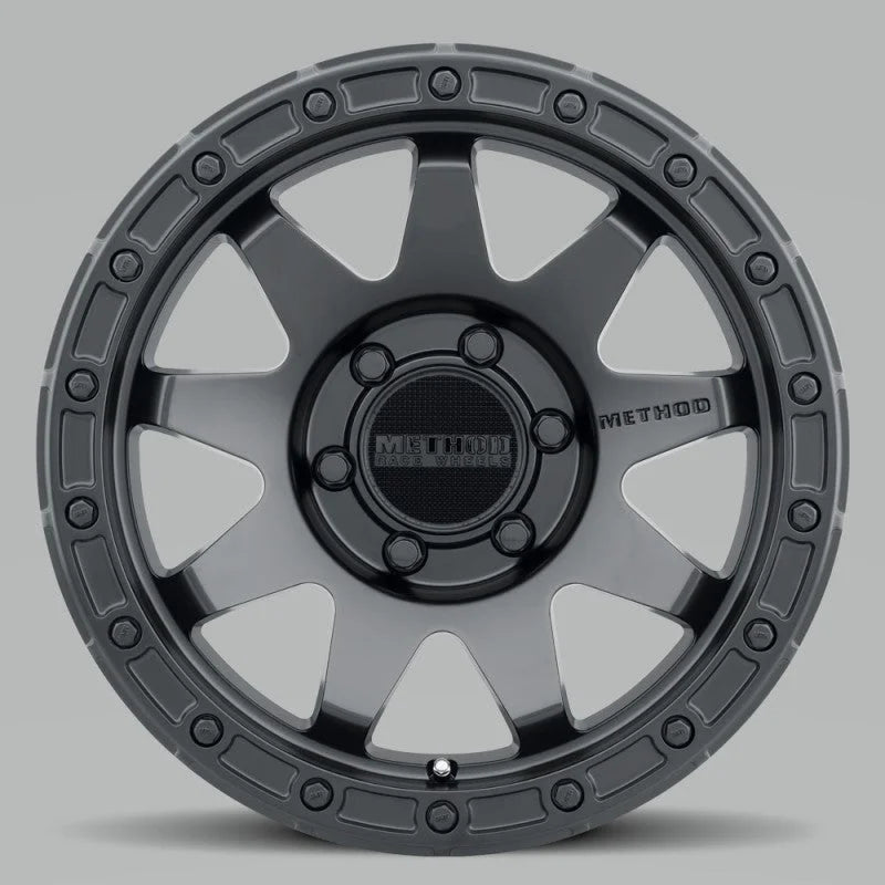 Method MR317 20x9 0mm Offset 6x5.5 106.25mm CB Matte Black Wheel - Main Product View