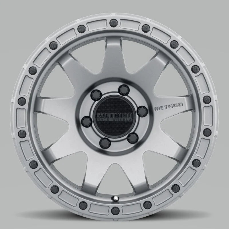 Method MR317 20x9 0mm Offset 6x5.5 106.25mm CB Matte Titanium Wheel - Side View