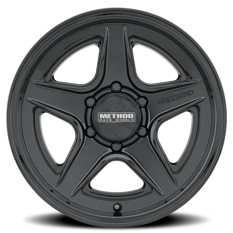 Method MR319 18x8.5 6x135 BP 40mm Offset 6.3in BS 87mm Bore Gloss Black Wheel - Side View