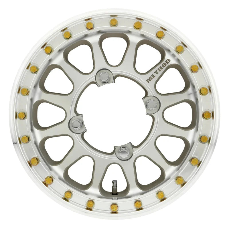 Method MR401-R UTV Beadlock 15x5 / 2.5+2.5/0mm Offset / 4x156 / 127mm CB Machined - Raw Wheel - Side View