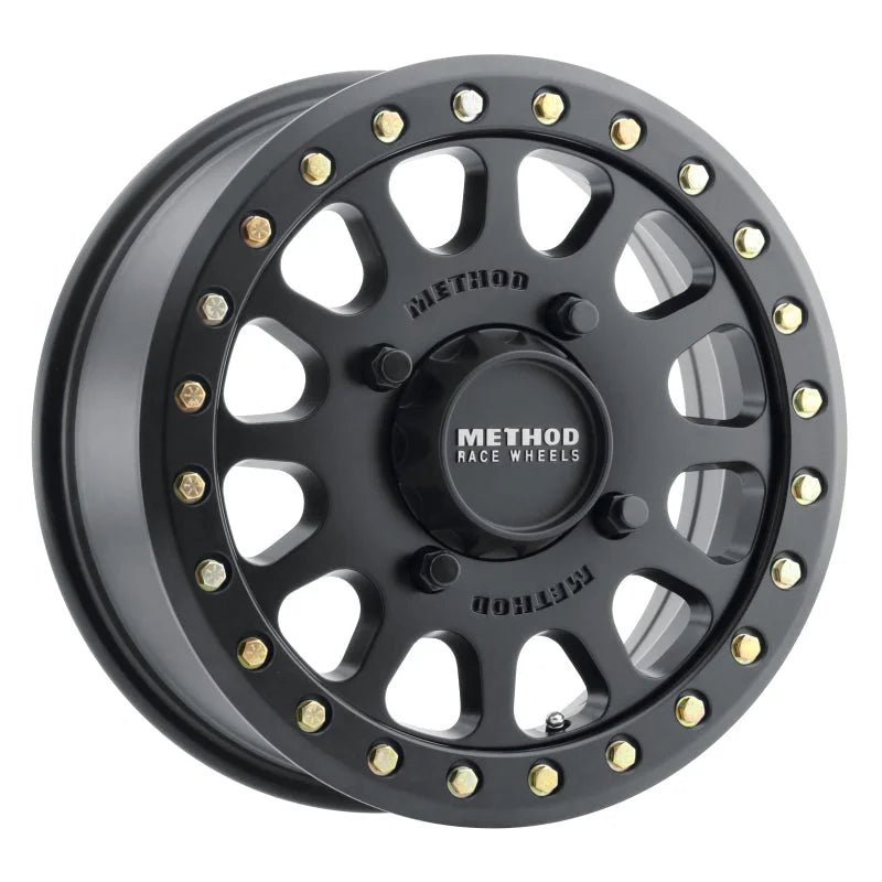 Method MR401 UTV Beadlock 15x6 / 5+1/53mm Offset / 4x136 / 106mm CB Matte Black Wheel - Main Product View