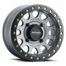 Load image into Gallery viewer, Method MR401 UTV Beadlock 15x6 / 5+1/53mm Offset / 4x136 / 106mm CB Titanium Wheel- Matte Black Ring