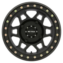 Load image into Gallery viewer, Method MR405 UTV Beadlock 15x7 / 5+2/38mm Offset / 4x136 / 106mm CB Matte Black Wheel - Side View