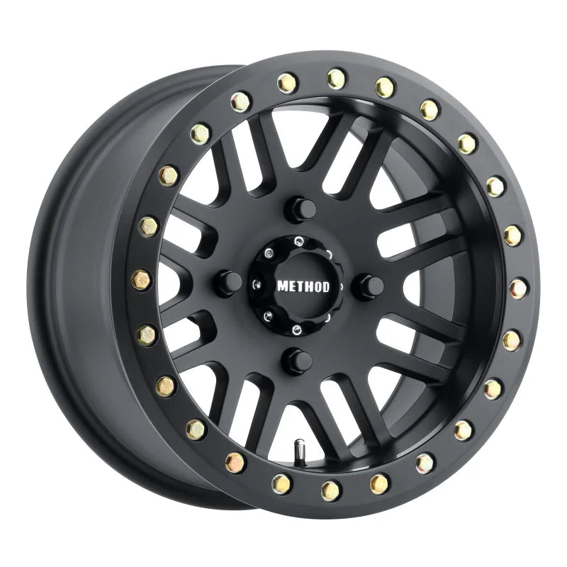 Method MR406 UTV Beadlock 14x10 / 5+5/0mm Offset / 4x136 / 106mm CB Matte Black Wheel - Main Product View