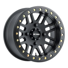 Load image into Gallery viewer, Method MR406 UTV Beadlock 14x8 / 4+4/0mm Offset / 4x136 / 106mm CB Matte Black Wheel - Main Product View