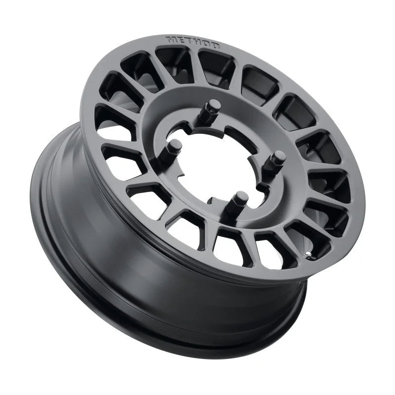 Method MR407 Bead Grip 15x6 / 5+1/51mm Offset / 5x4.5 / 77mm CB Matte Black Wheel - Main Product View