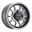 Load image into Gallery viewer, Method MR409 Bead Grip 15x7 / 5+2/38mm Offset / 4x156 / 132mm CB Steel Grey Wheel - Side View