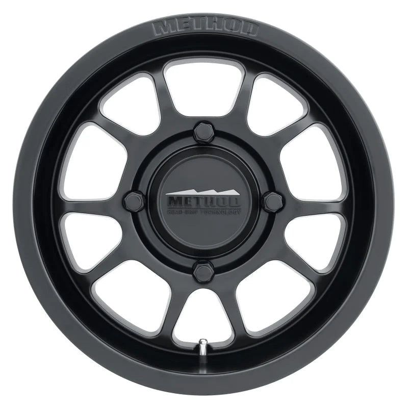 Method MR409 Bead Grip 15x8 / 4+4/0mm Offset / 4x136 / 106.25mm CB Matte Black Wheel - Main Product View