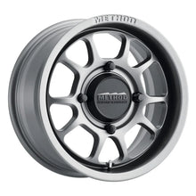 Load image into Gallery viewer, Method MR409 Bead Grip 15x8 / 4+4/0mm Offset / 4x156 / 132mm CB Steel Grey Wheel - Side View