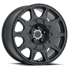 Load image into Gallery viewer, Method MR502 RALLY 17x8 +38mm Offset 5x100 67.1mm CB Matte Black Wheel - Side View