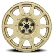 Load image into Gallery viewer, Method MR502 RALLY 17x8 +38mm Offset 5x4.5 67.1mm CB Gold Wheel - Side View