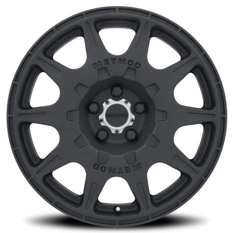 Method MR502 RALLY 18x8 +38mm Offset 5x4.5 67.1mm CB Matte Black Wheel - Main Product View