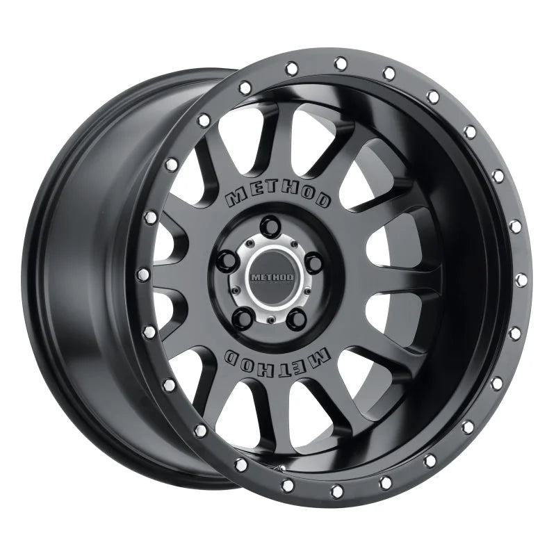 Method MR605 NV 20x10 -24mm Offset 5x5.5 108mm CB Matte Black Wheel - Main Product View
