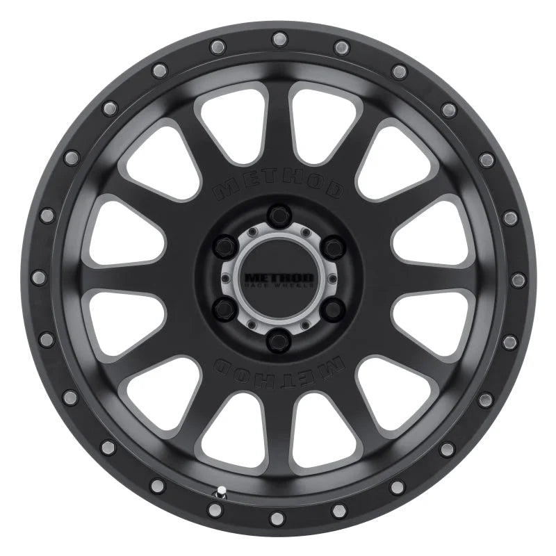 Method MR605 NV 20x10 -24mm Offset 6x135 87mm CB Matte Black Wheel - Side View