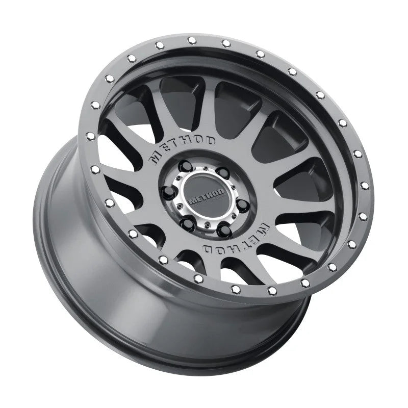 Method MR605 NV 20x10 -24mm Offset 6x5.5 106.25mm CB Gloss Titanium Wheel - Main Product View