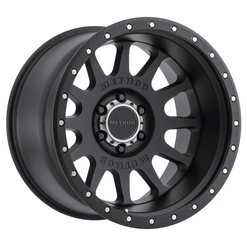 Method MR605 NV 20x10 -24mm Offset 6x5.5 106.25mm CB Matte Black Wheel - Main Product View