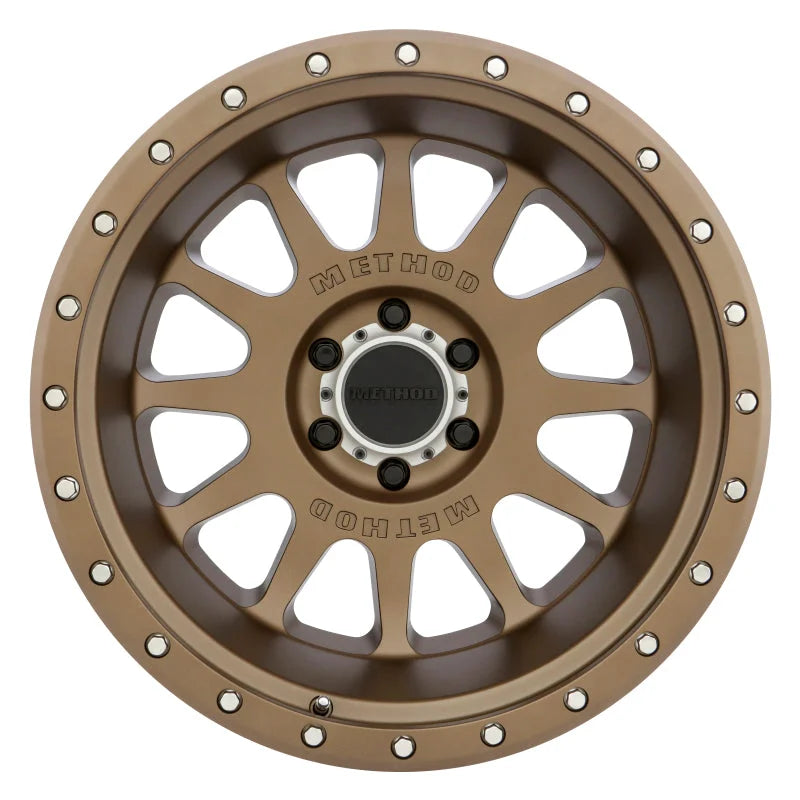 Method MR605 NV 20x10 -24mm Offset 6x5.5 106.25mm CB Method Bronze Wheel - Side View