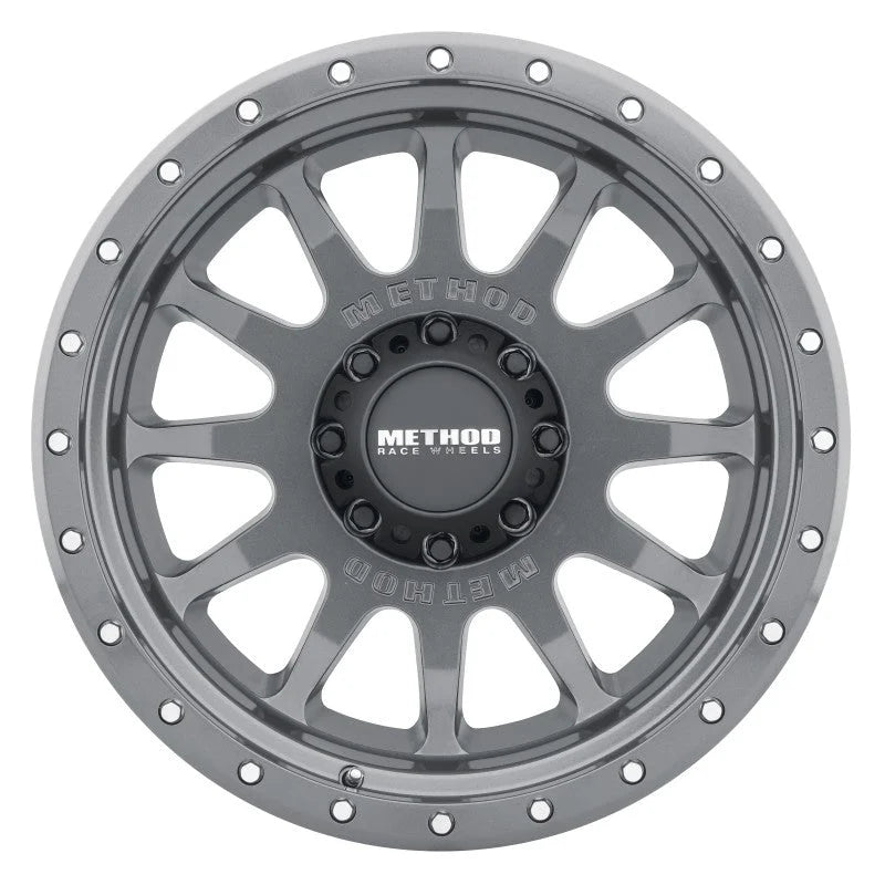 Method MR605 NV 20x10 -24mm Offset 8x170 124.9mm CB Gloss Titanium Wheel - Main Product View