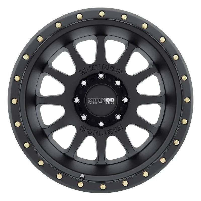 Method MR605 NV 20x10 -24mm Offset 8x170 124.9mm CB Matte Black Wheel - Side View
