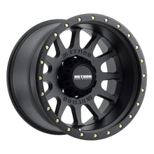 Load image into Gallery viewer, Method MR605 NV 20x10 -24mm Offset 8x180 124.1mm CB Matte Black Wheel - Main Product View