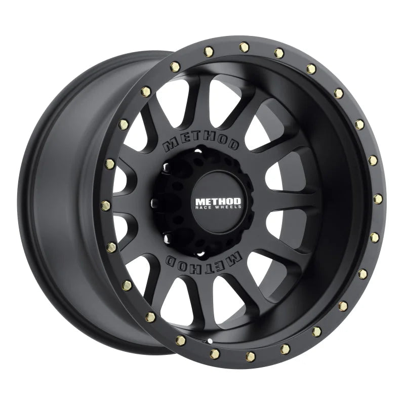 Method MR605 NV 20x12 -52mm Offset 8x6.5 121.3mm CB Matte Black Wheel - Main Product View