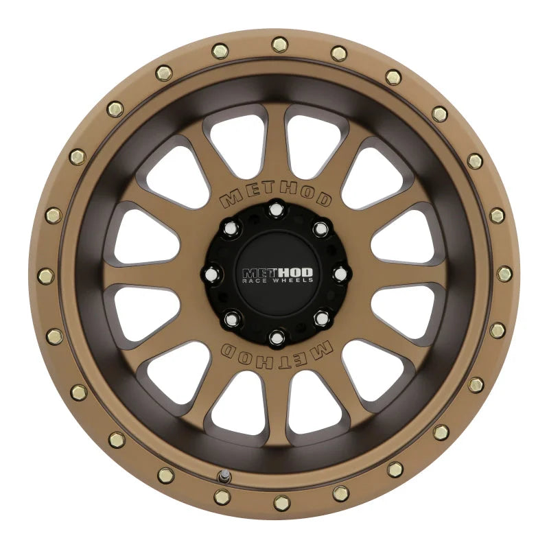 Method MR605 NV 20x12 -52mm Offset 8x6.5 121.3mm CB Method Bronze Wheel - Side View