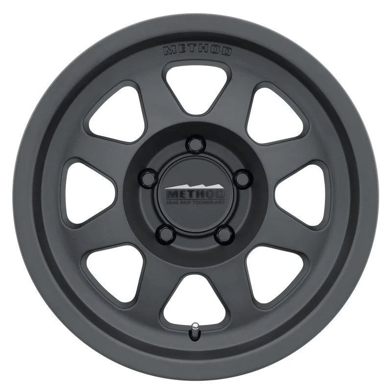 Method MR701 17x7.5 +30mm Offset 5x108 63.4mm CB Matte Black Wheel - Side View